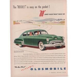 General Motors Oldsmobile Olds 88 Magazine Advertisement 1949 Car Automobilia